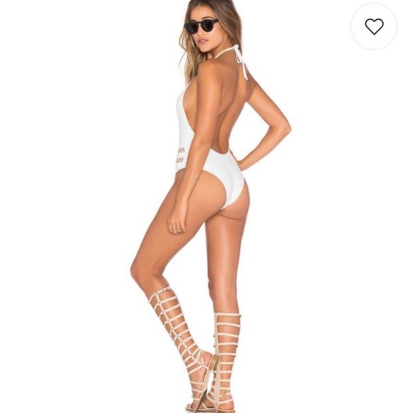 Tularosa X Revolve Ivory Lace One Piece Swim - Picture 2 of 8